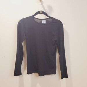 32 Degrees Heat Black Long Sleeve T-shirt Size L
